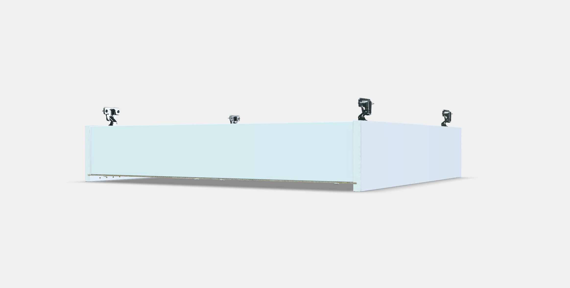 ENHET Wall cb w 2 shelves 3 Low-poly 3D model_13