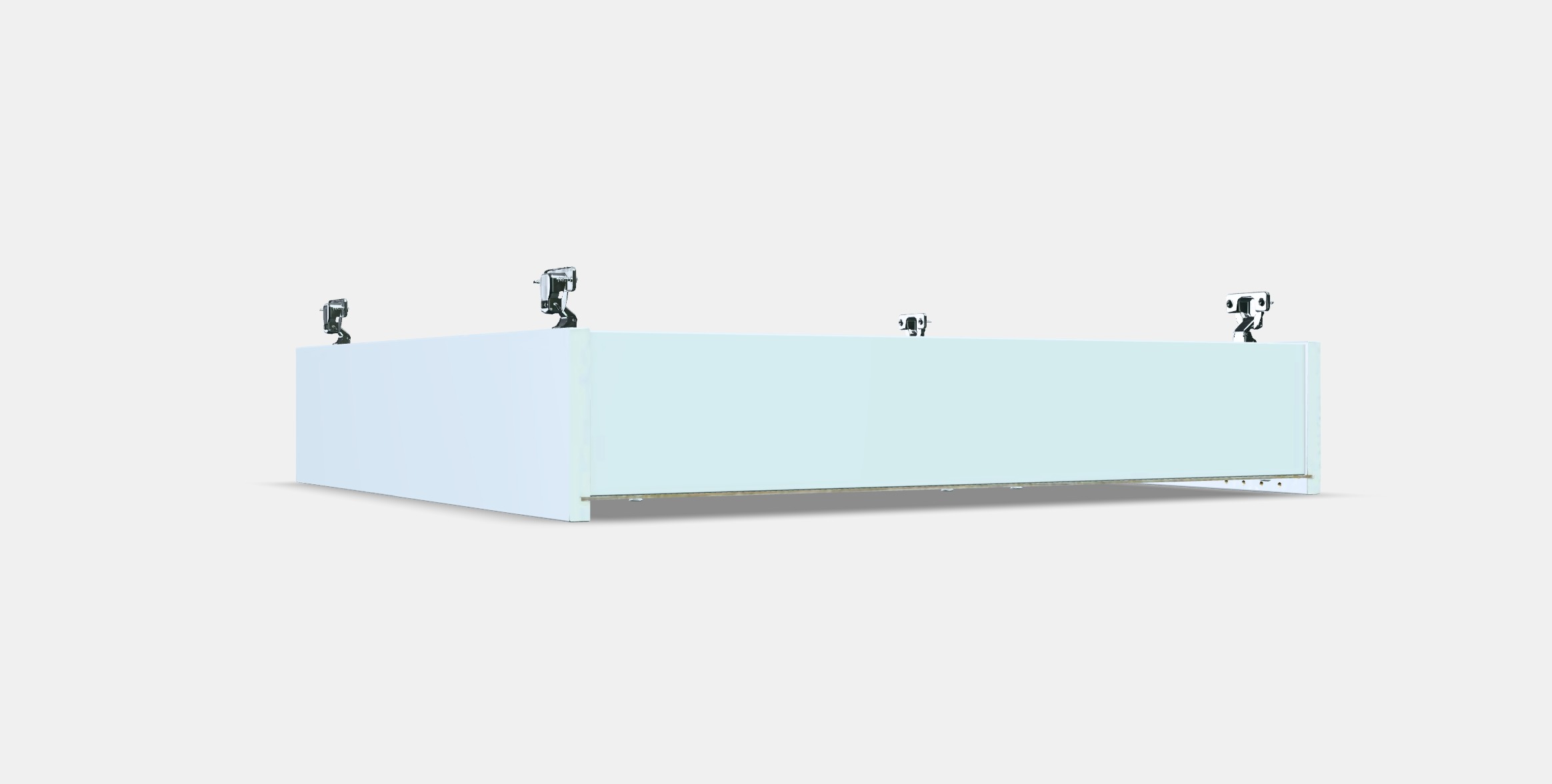 ENHET Wall cb w 2 shelves 3 Low-poly 3D model_9