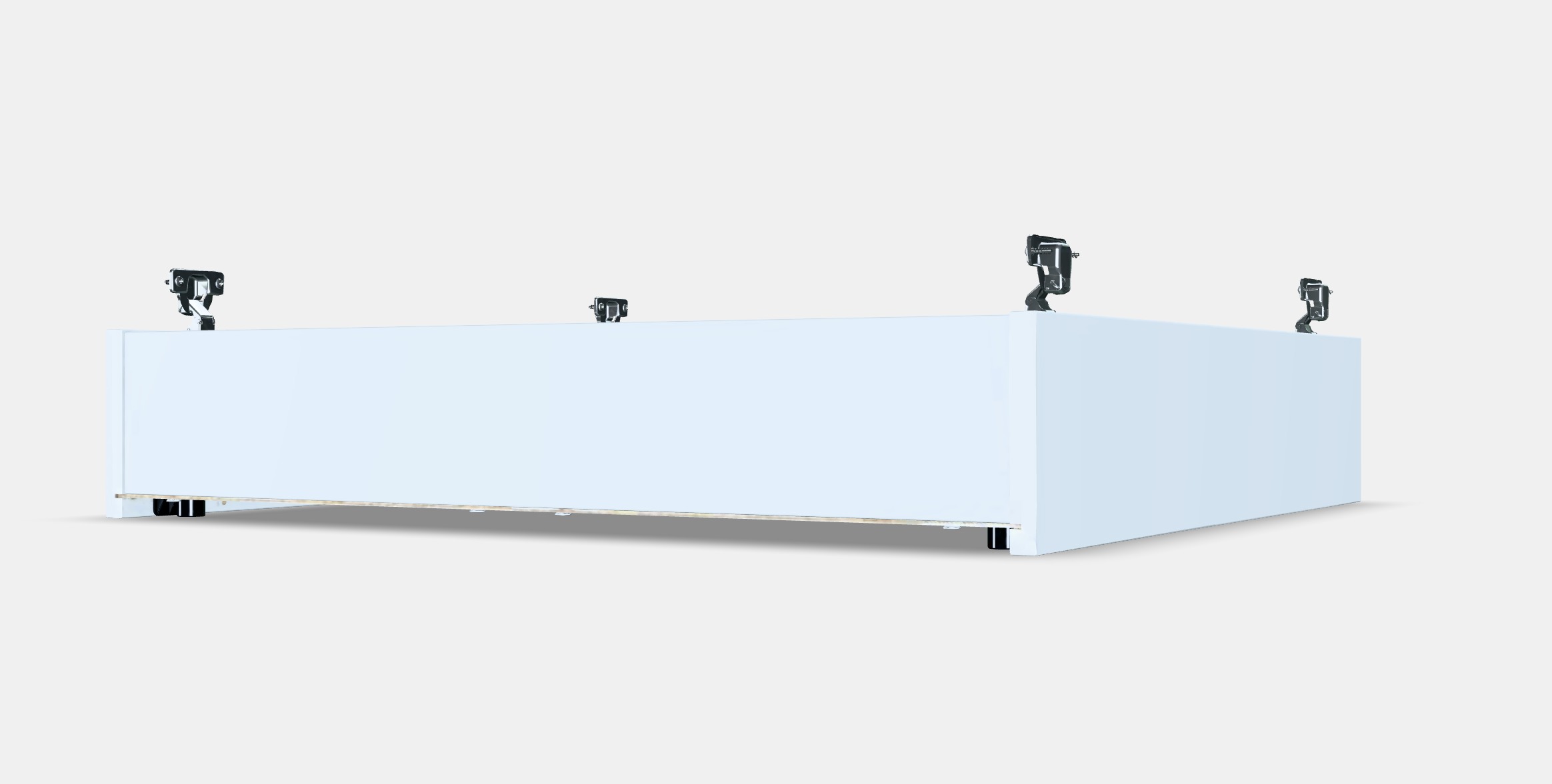 ENHET Wall cb w 2 shelves 3 Low-poly 3D model_6