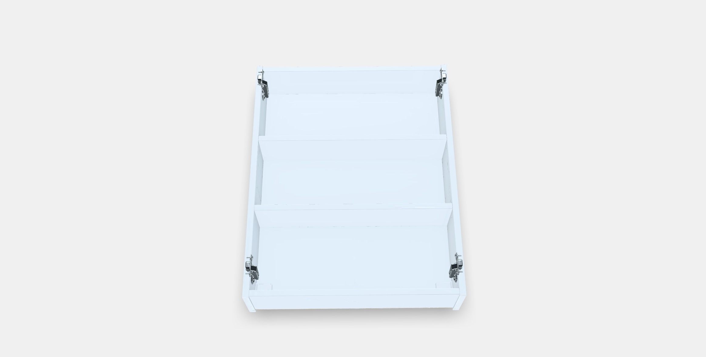 ENHET Wall cb w 2 shelves 4 Low-poly 3D model_2