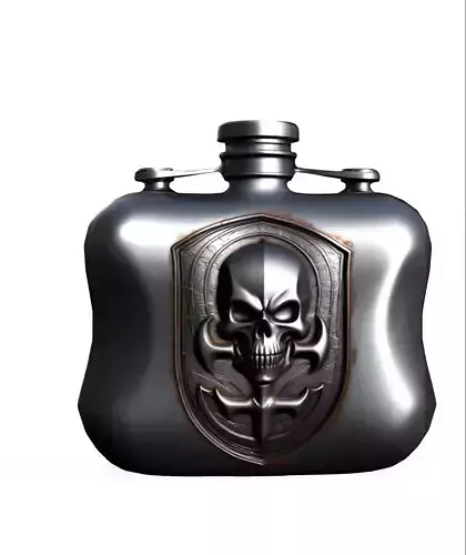 Flask Skull