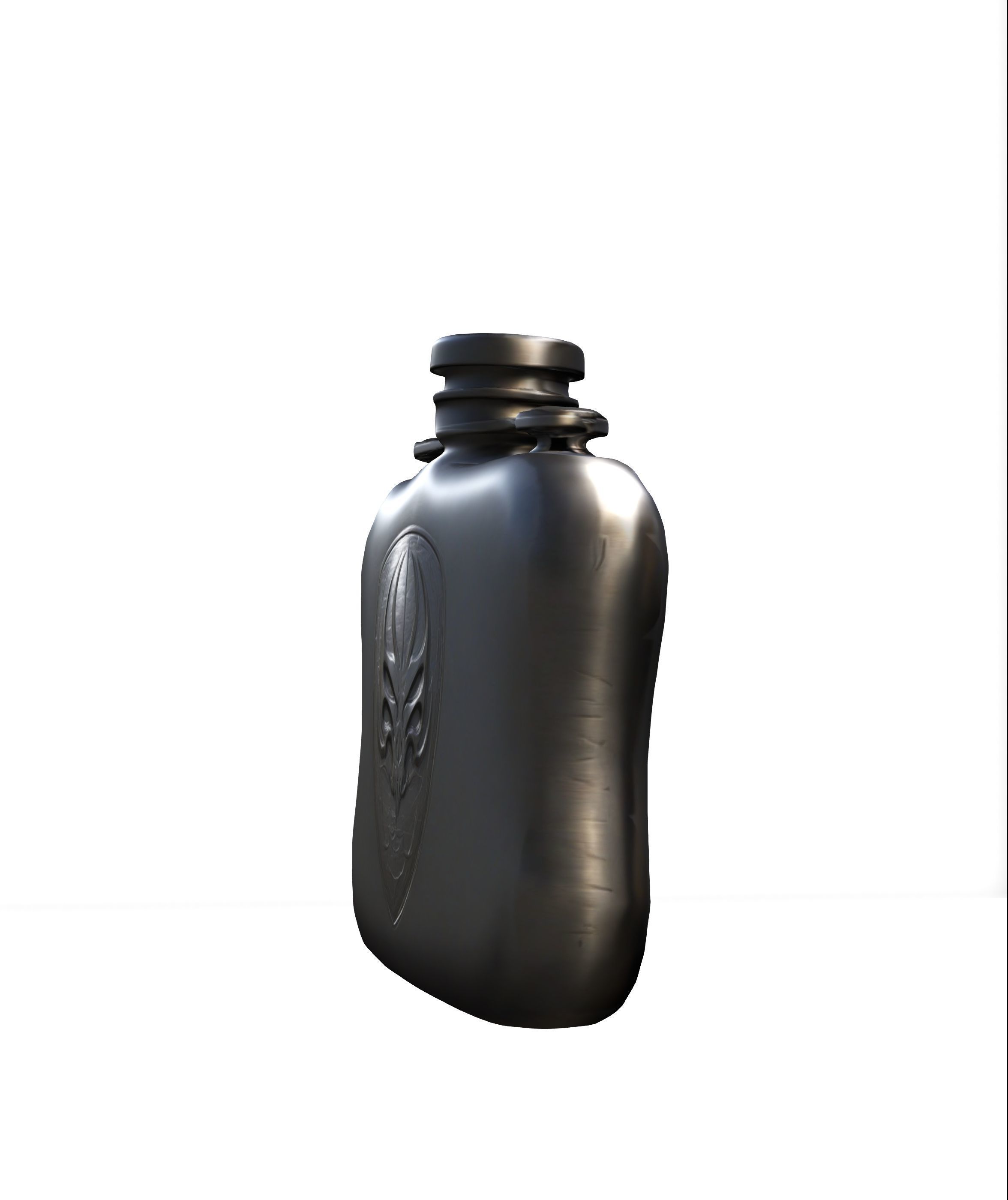 Flask Skull Low-poly 3D model_4