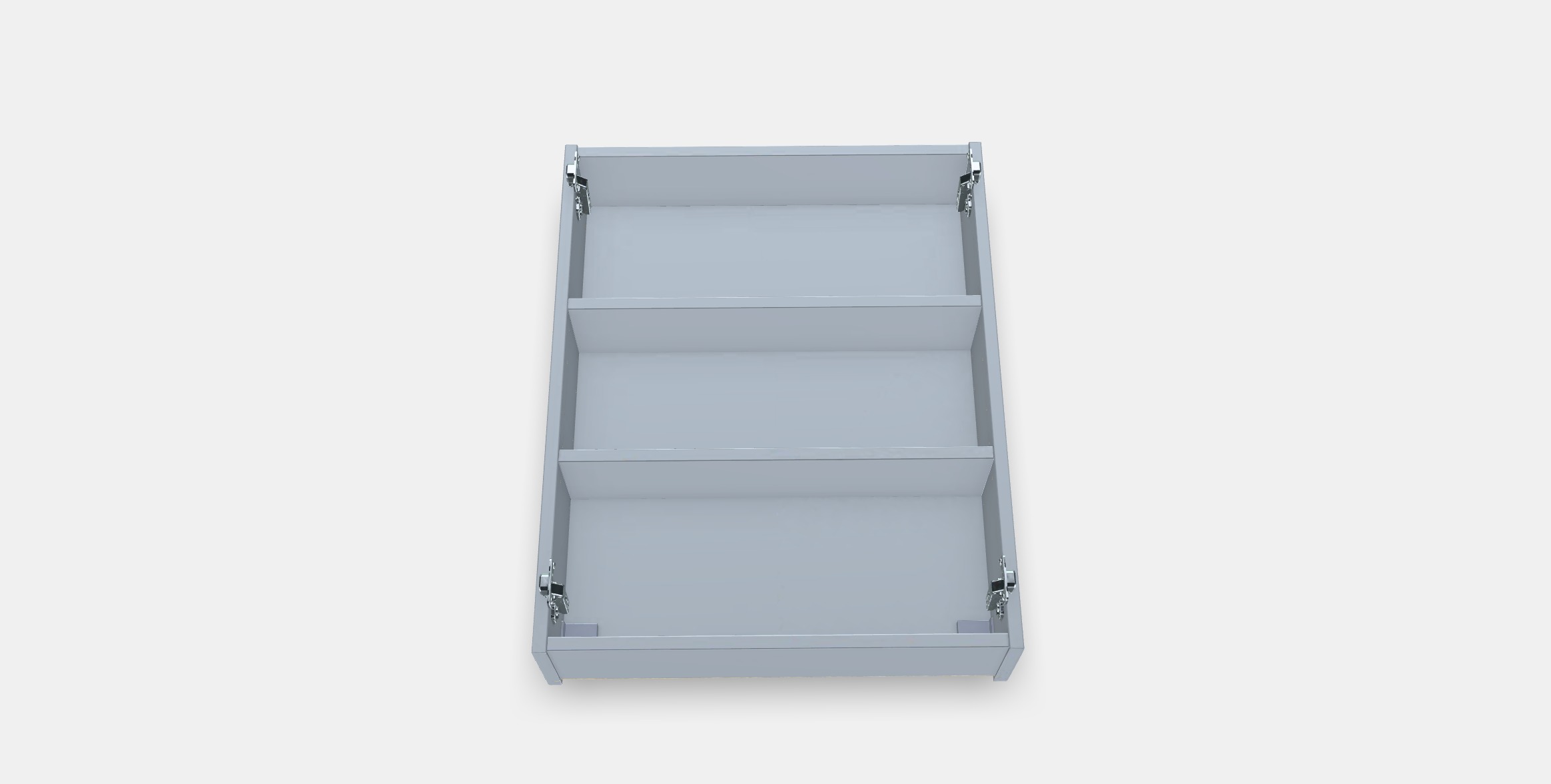 ENHET Wall cb w 2 shelves 7 Low-poly 3D model_2