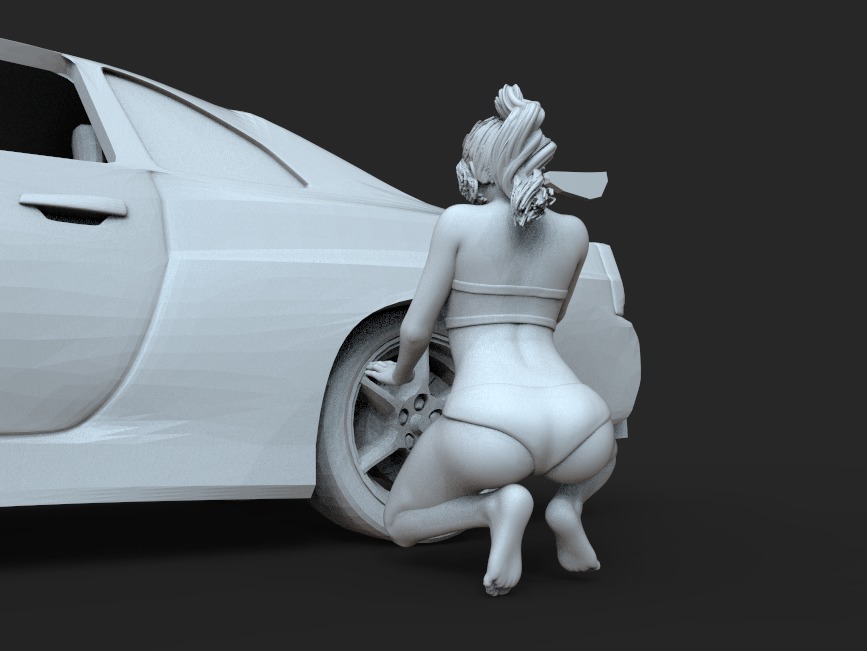 Carwash Girl 3D print model_6
