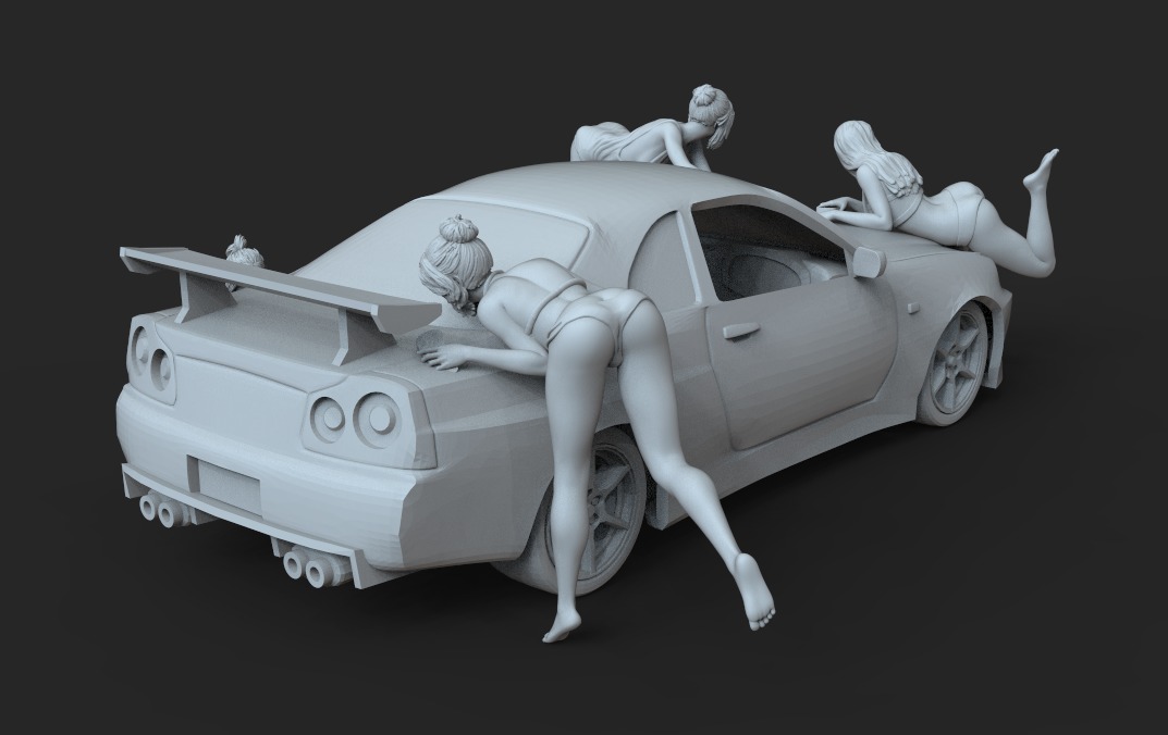 Carwash Girl 3D print model_4