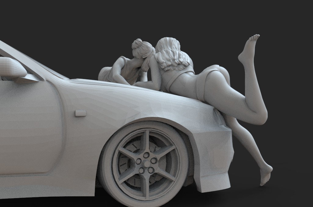 Carwash Girl 3D print model_3