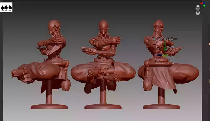 Overwatch Zenyatta STL and OBJ