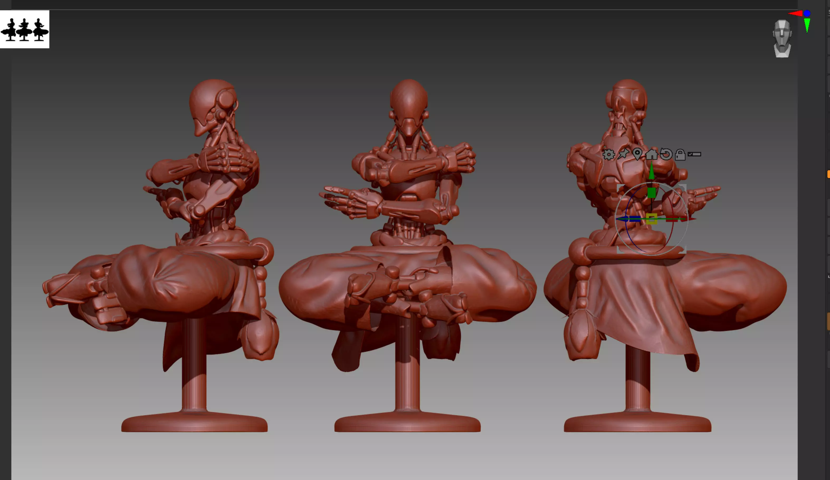 Overwatch Zenyatta STL and OBJ 3D print model