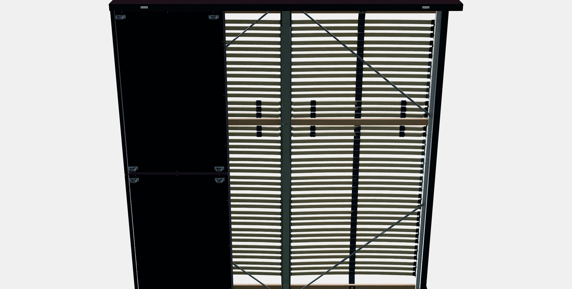 MALM Bed frame high w 2 storage boxes 14 3D model_8