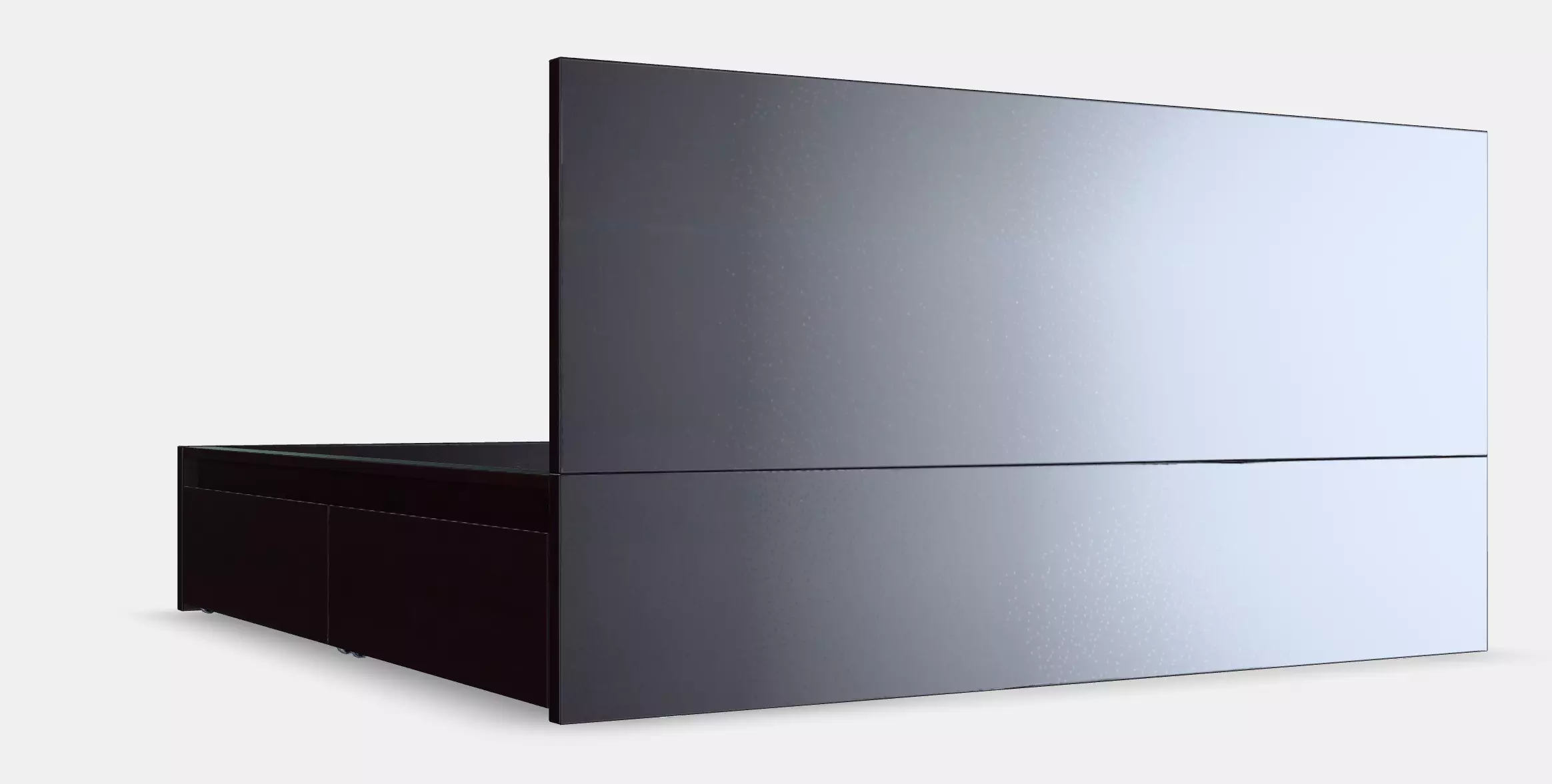 MALM Bed frame high w 2 storage boxes 14 3D model_0