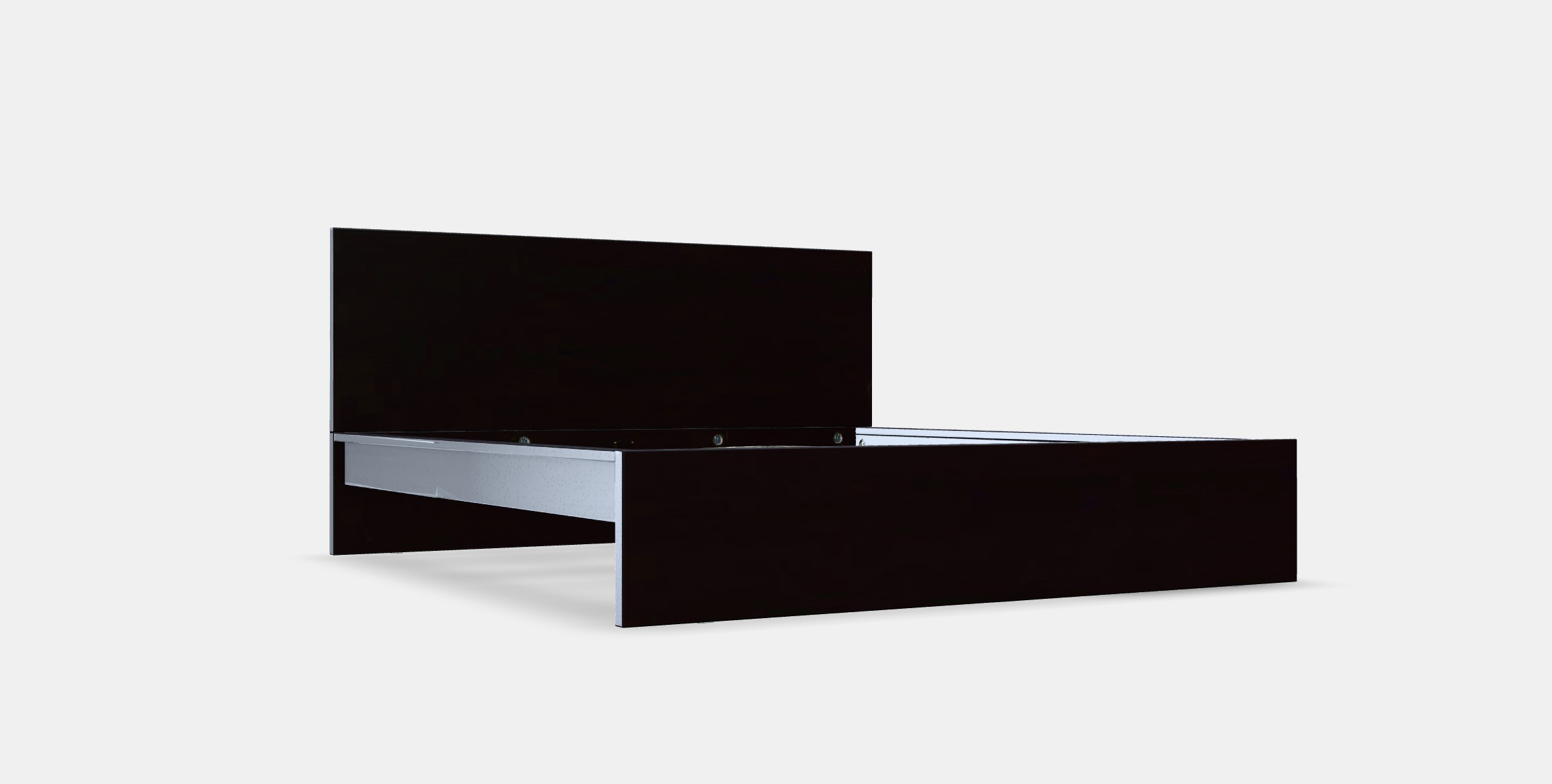 MALM Bed frame high w 2 storage boxes 14 3D model_9