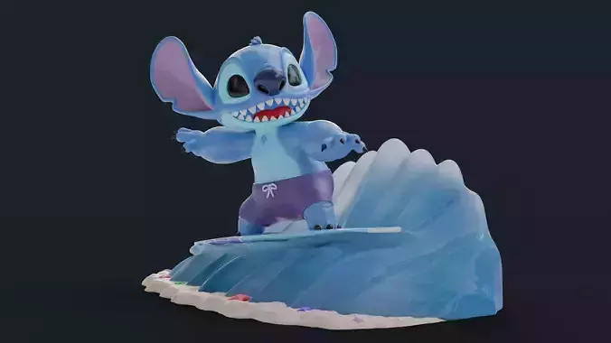 Surfing Stitch 3D print model