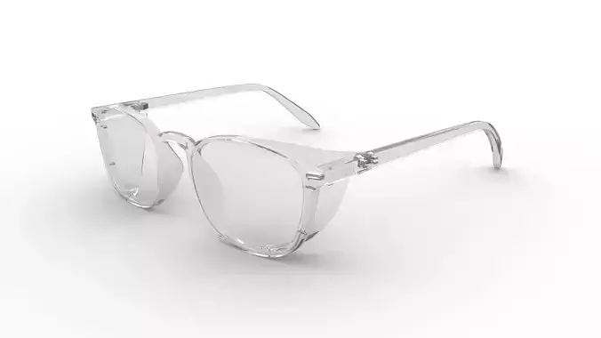 Transparent Eyeglasses Medical 3D model