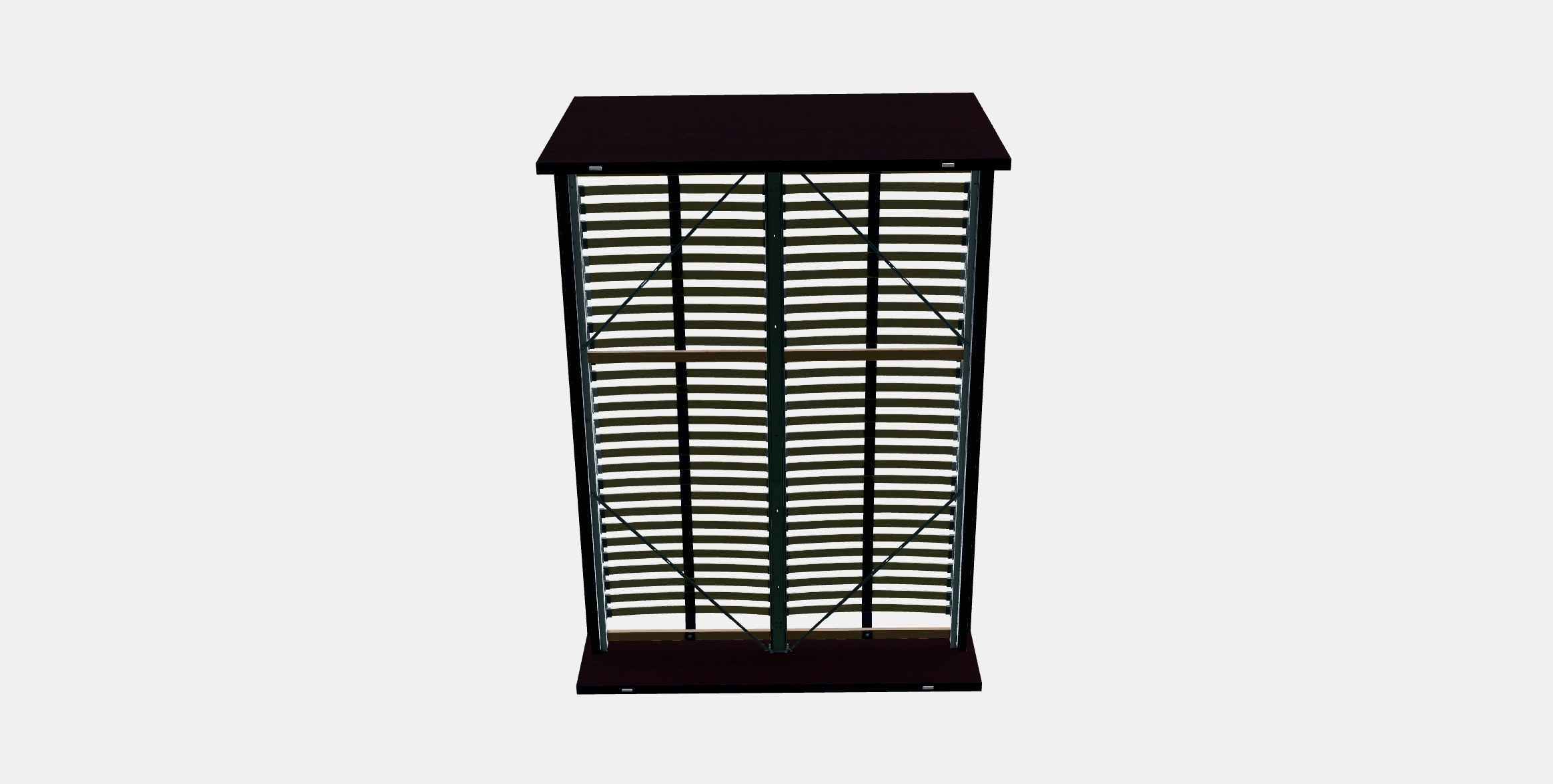 MALM Bed frame high 45 3D model_8