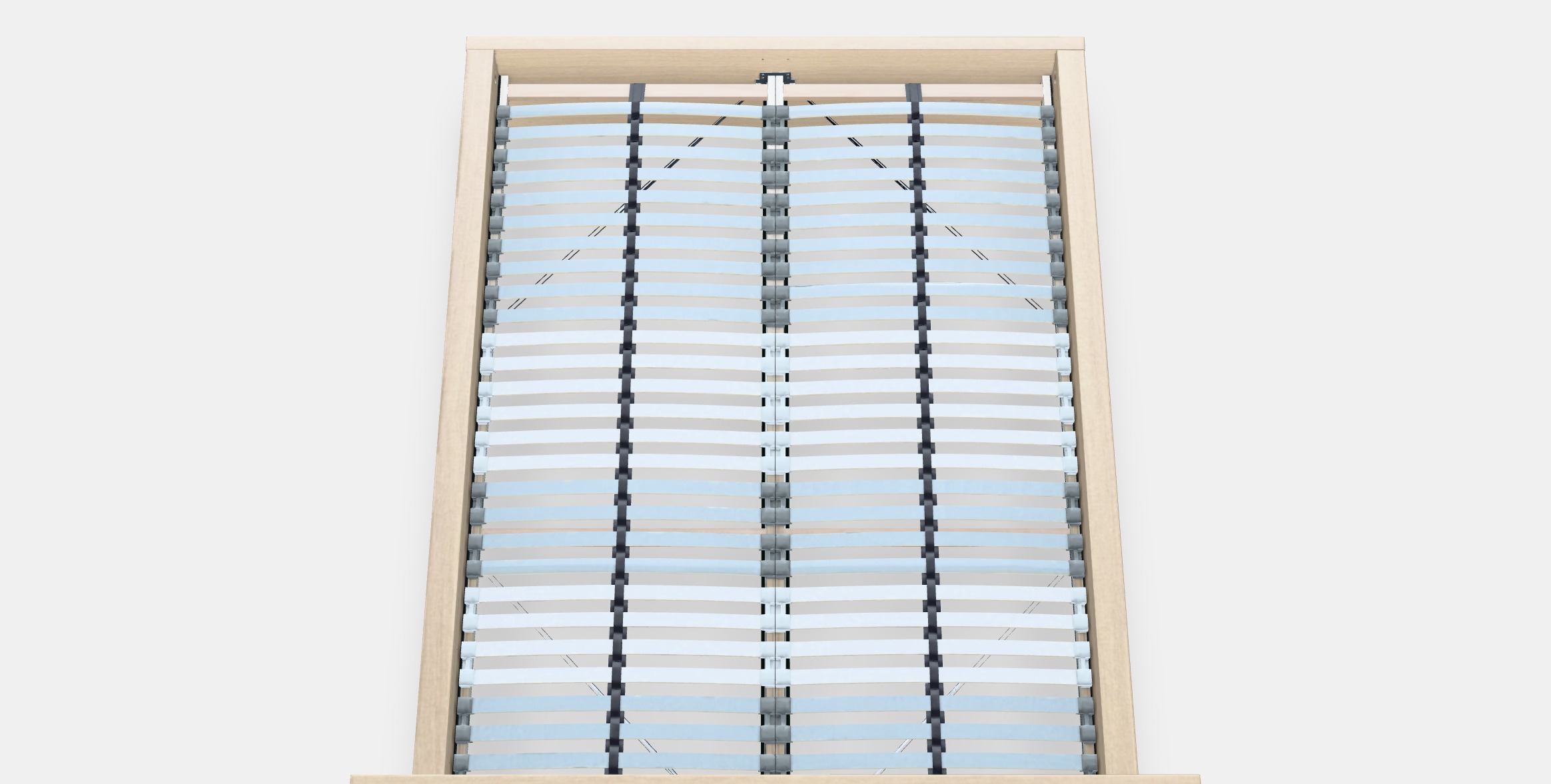 MALM Bed frame high 46 3D model_3