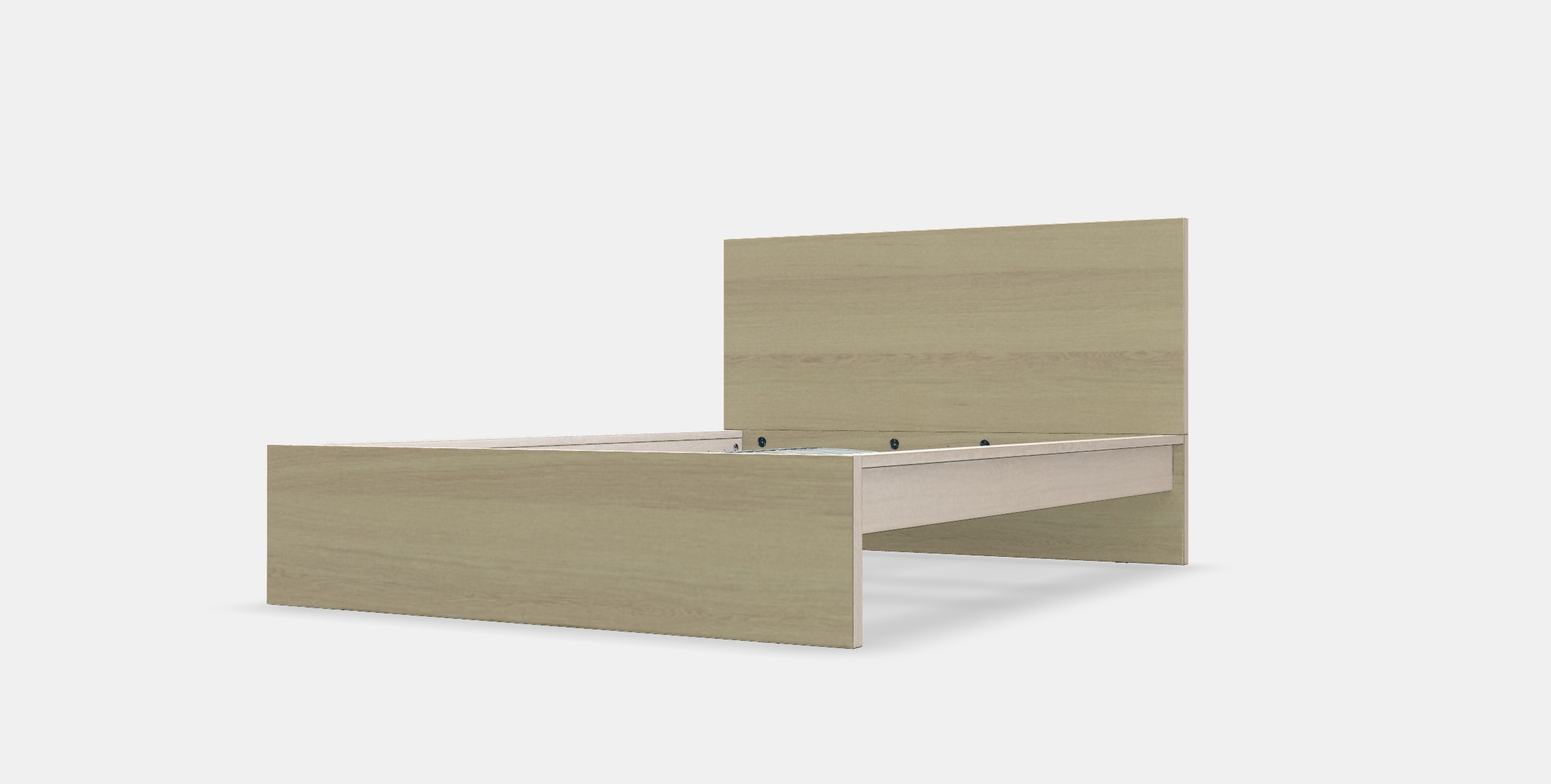 MALM Bed frame high 46 3D model_13