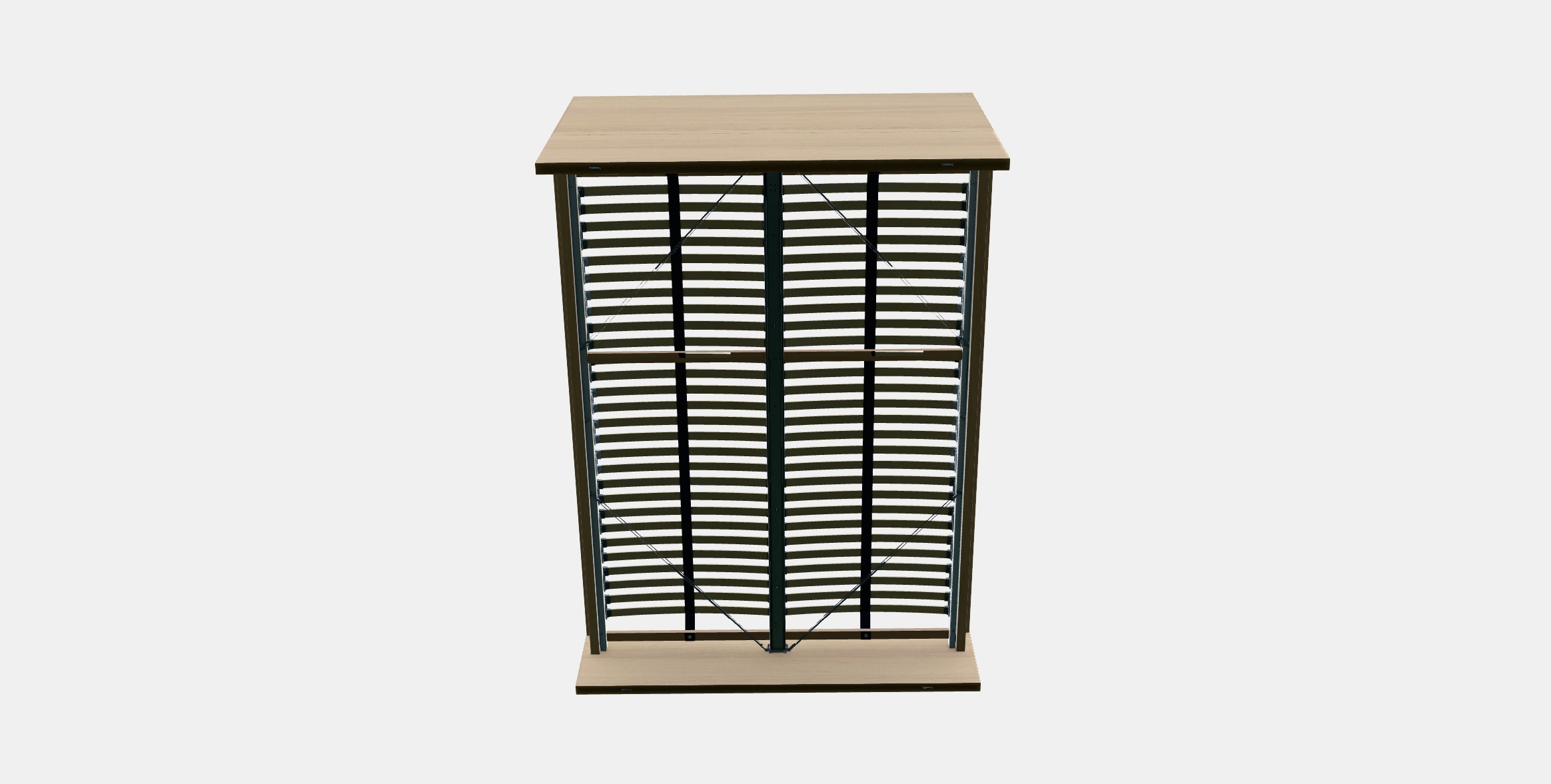 MALM Bed frame high 46 3D model_9