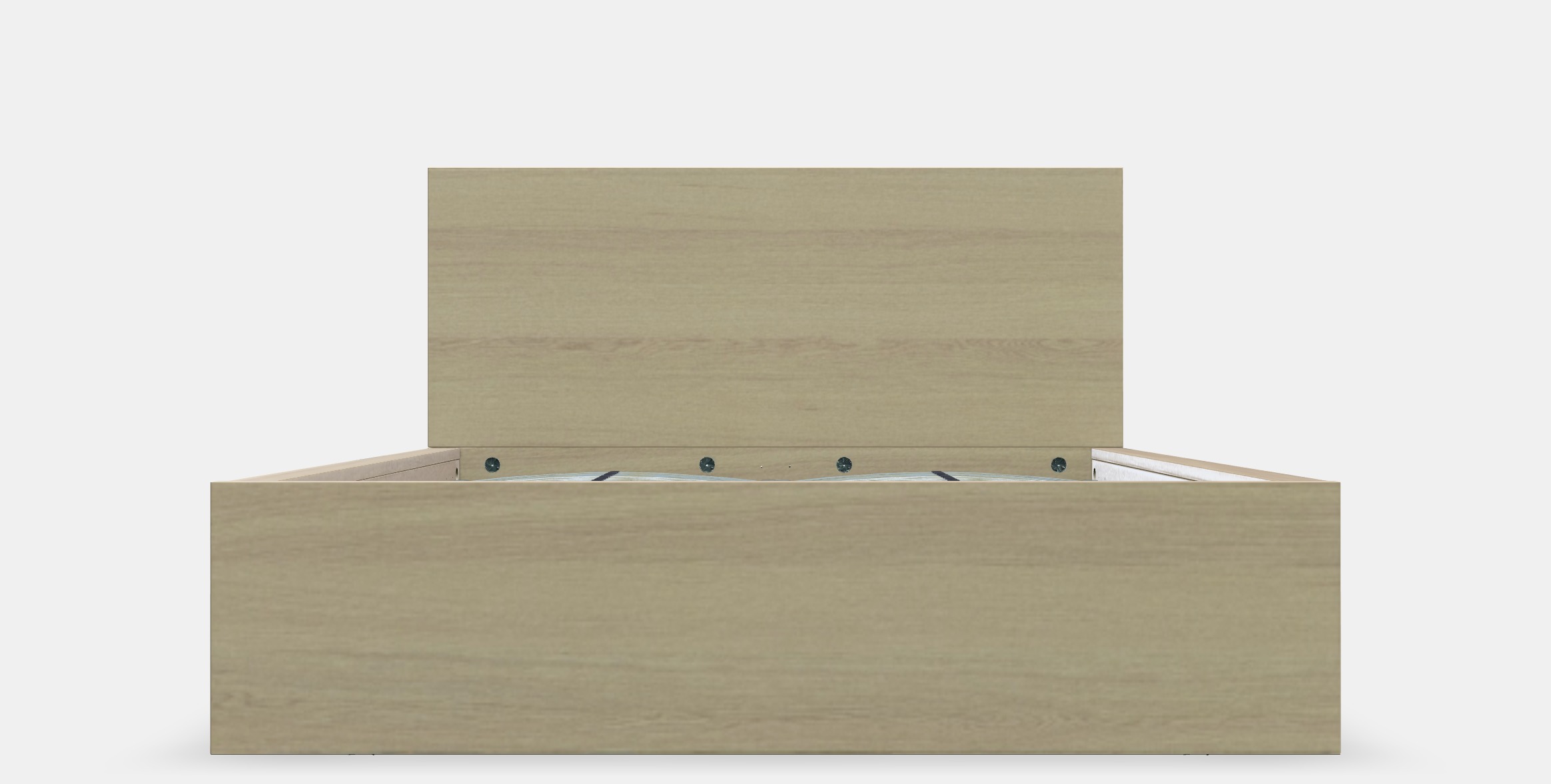 MALM Bed frame high 46 3D model_11