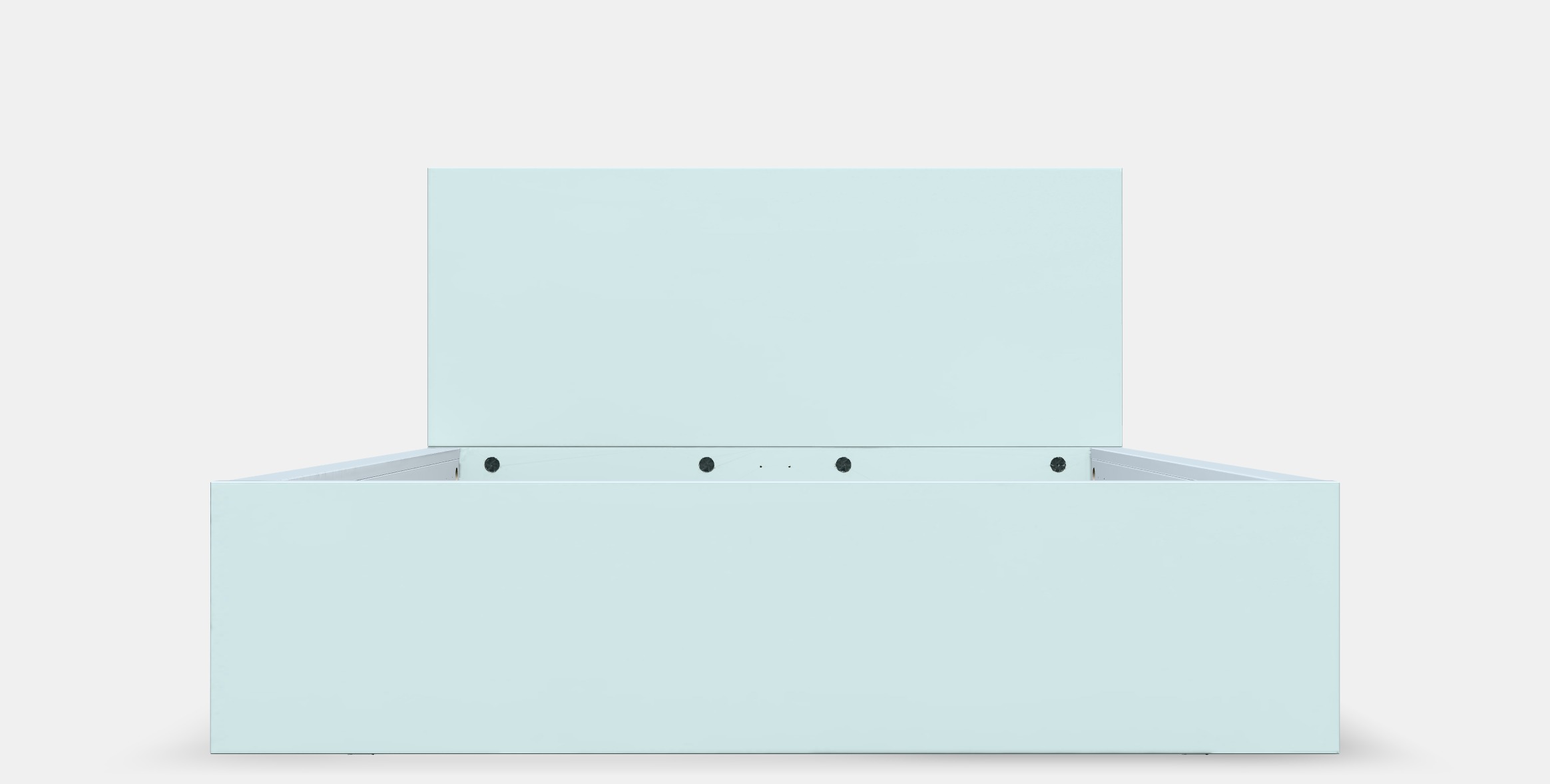 MALM Bed frame high w 4 storage boxes 7 3D model_11