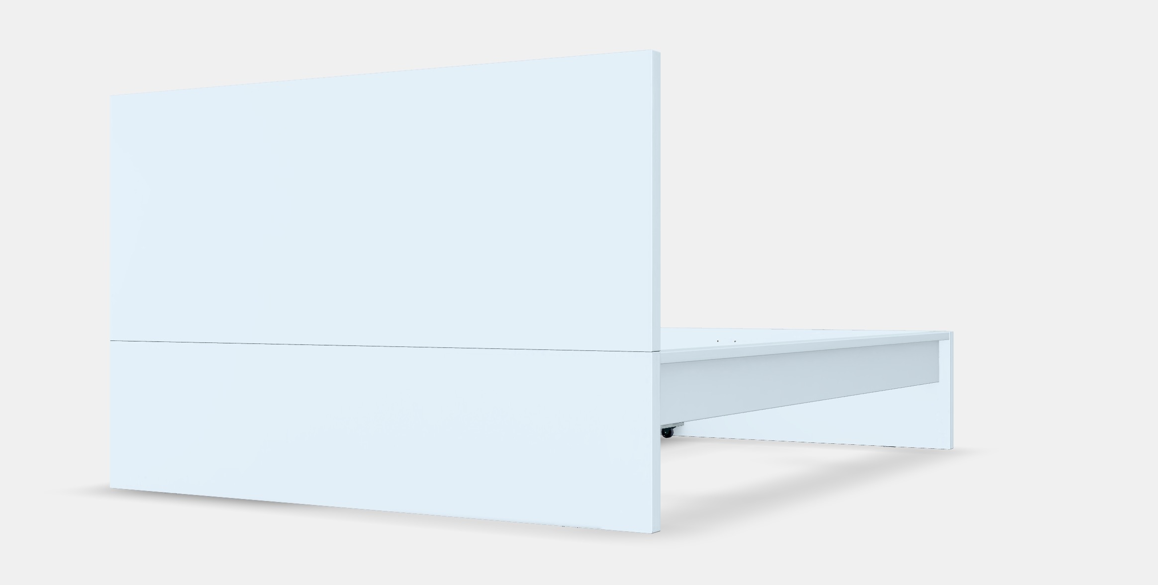 MALM Bed frame high w 4 storage boxes 7 3D model_6