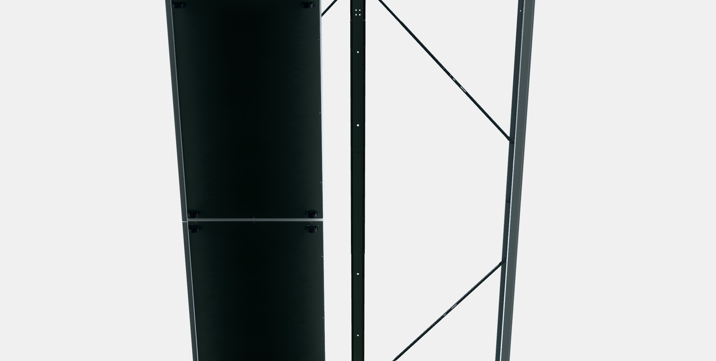 MALM Bed frame high w 4 storage boxes 7 3D model_8