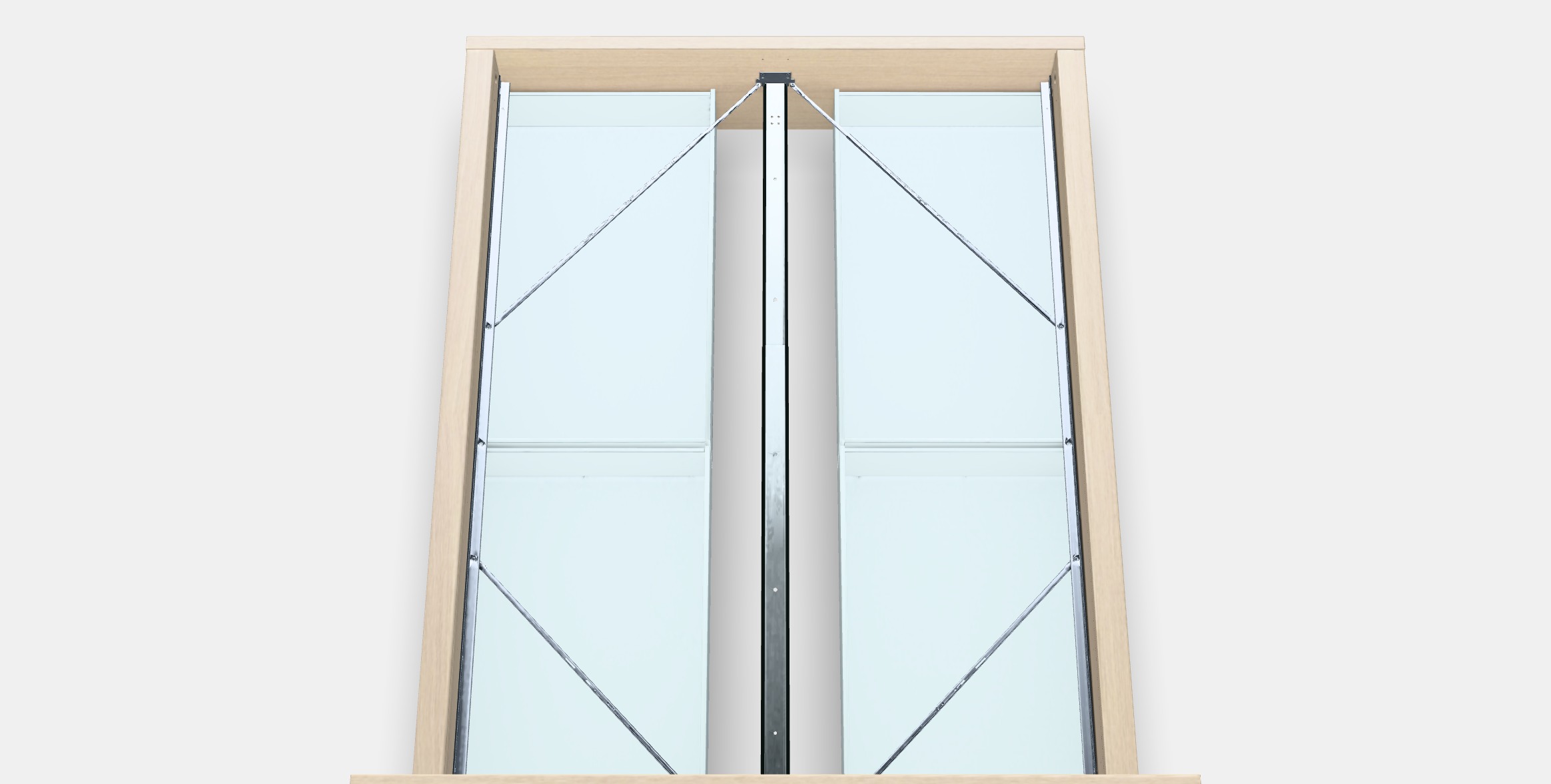 MALM Bed frame high w 4 storage boxes 8 3D model_6