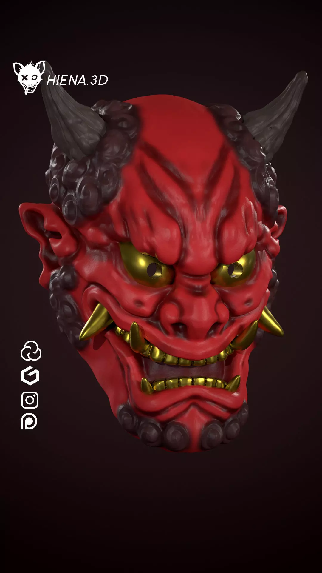 RAIJIN THUNDER GOD YOKAI 3D print model_0