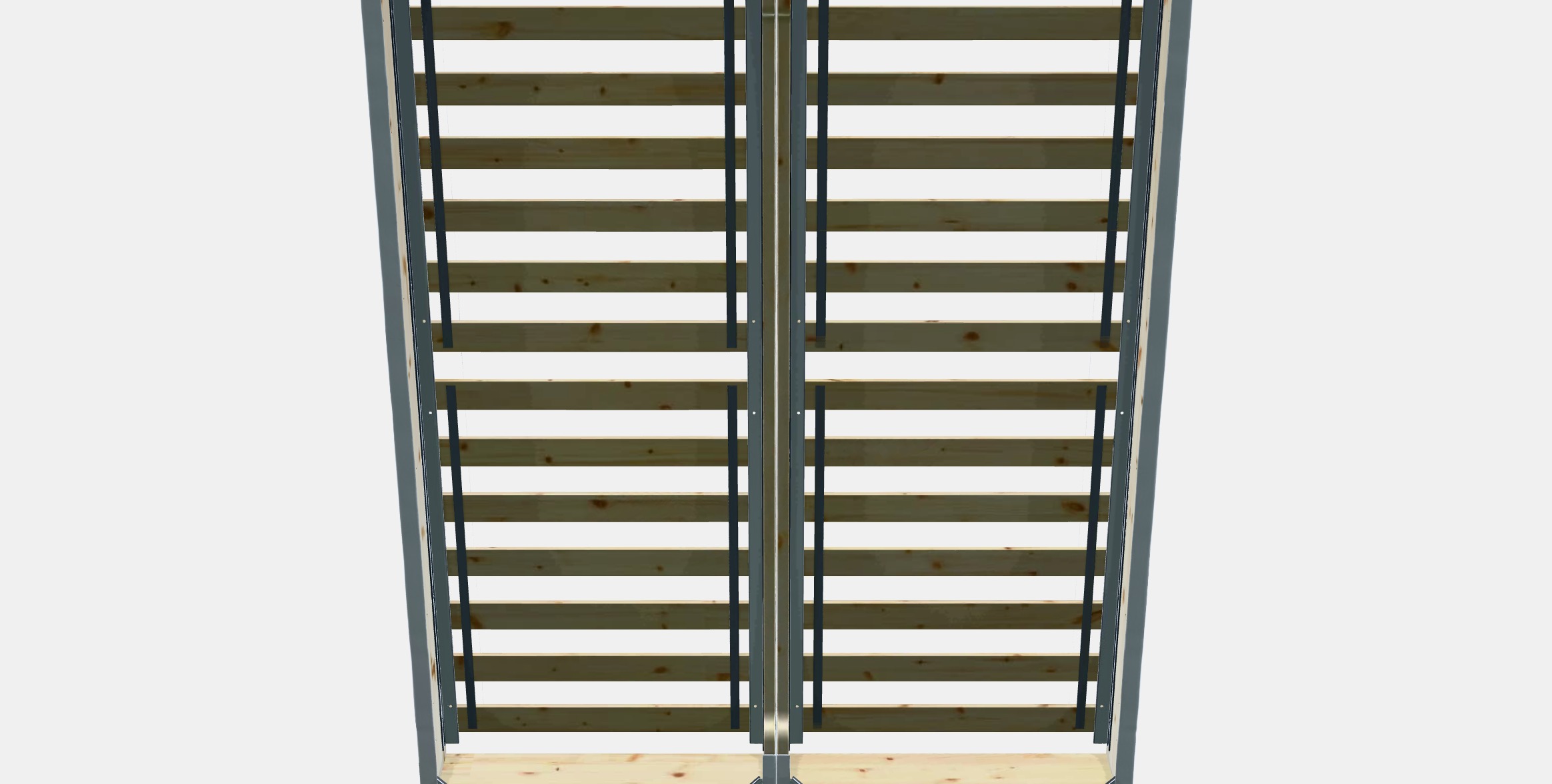 ESPEVAR Slatted mattress base with legs 9 Low-poly 3D model_11