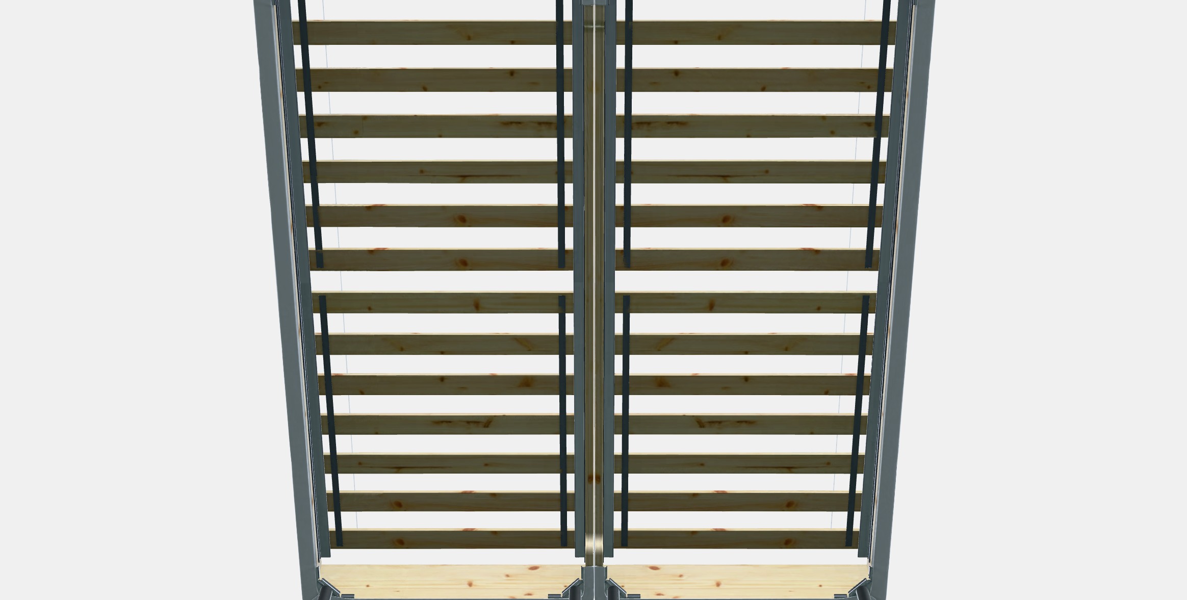 ESPEVAR Slatted mattress base with legs 10 Low-poly 3D model_8