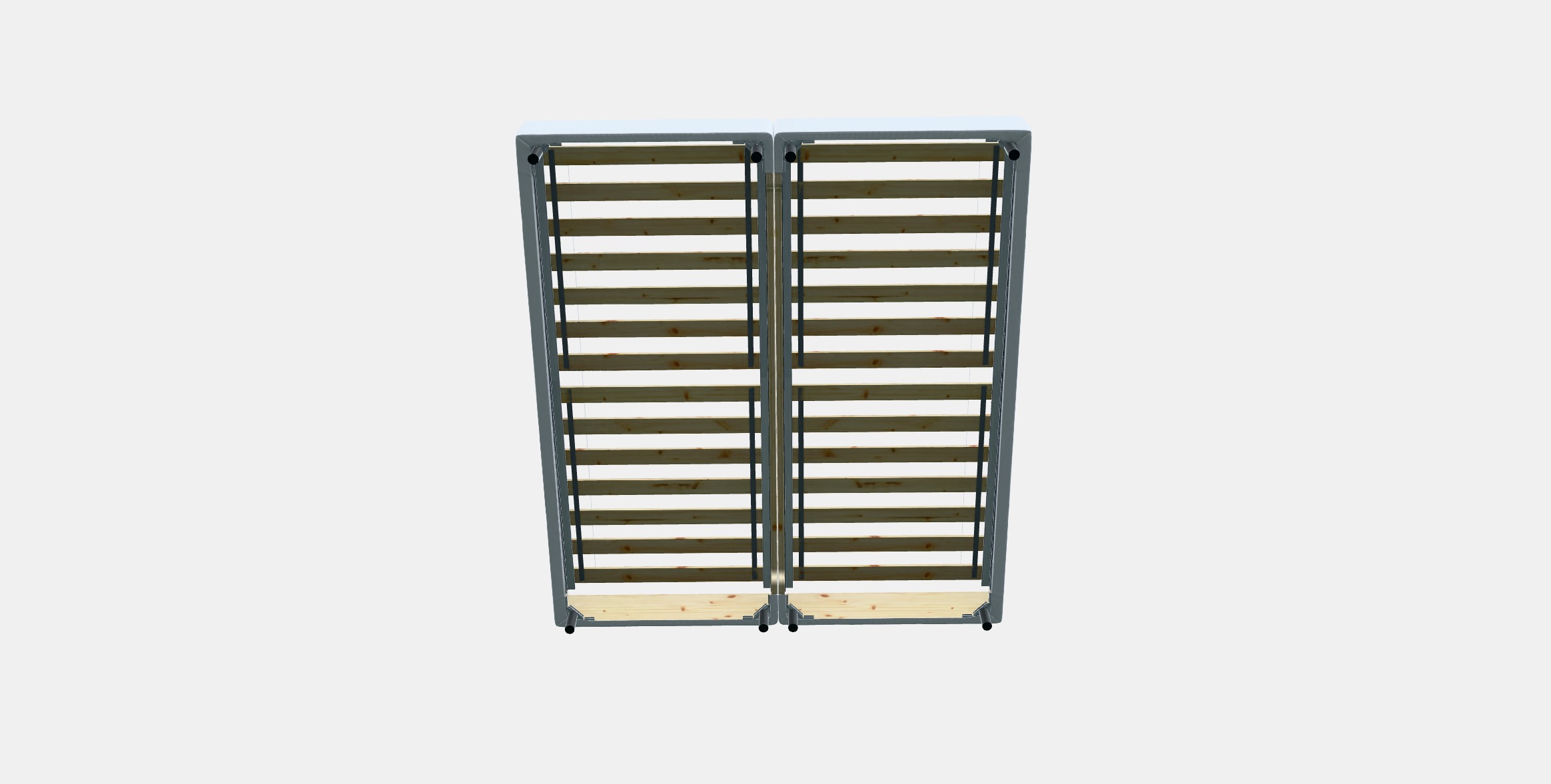 ESPEVAR Slatted mattress base with legs 10 Low-poly 3D model_6