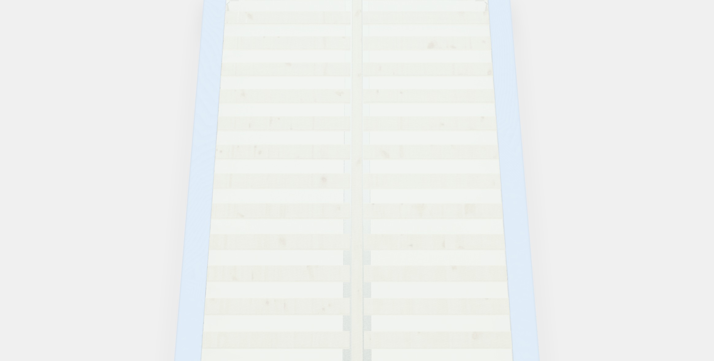 ESPEVAR Slatted mattress base with legs 11 Low-poly 3D model_3