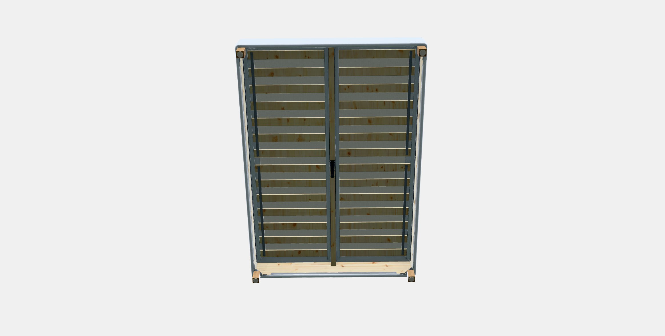 ESPEVAR Slatted mattress base with legs 11 Low-poly 3D model_6