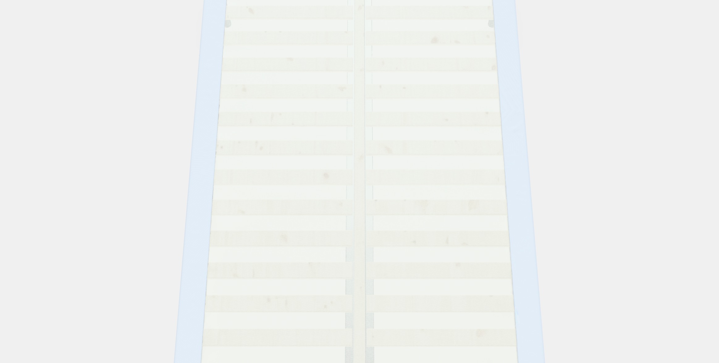 ESPEVAR Slatted mattress base with legs 13 Low-poly 3D model_6