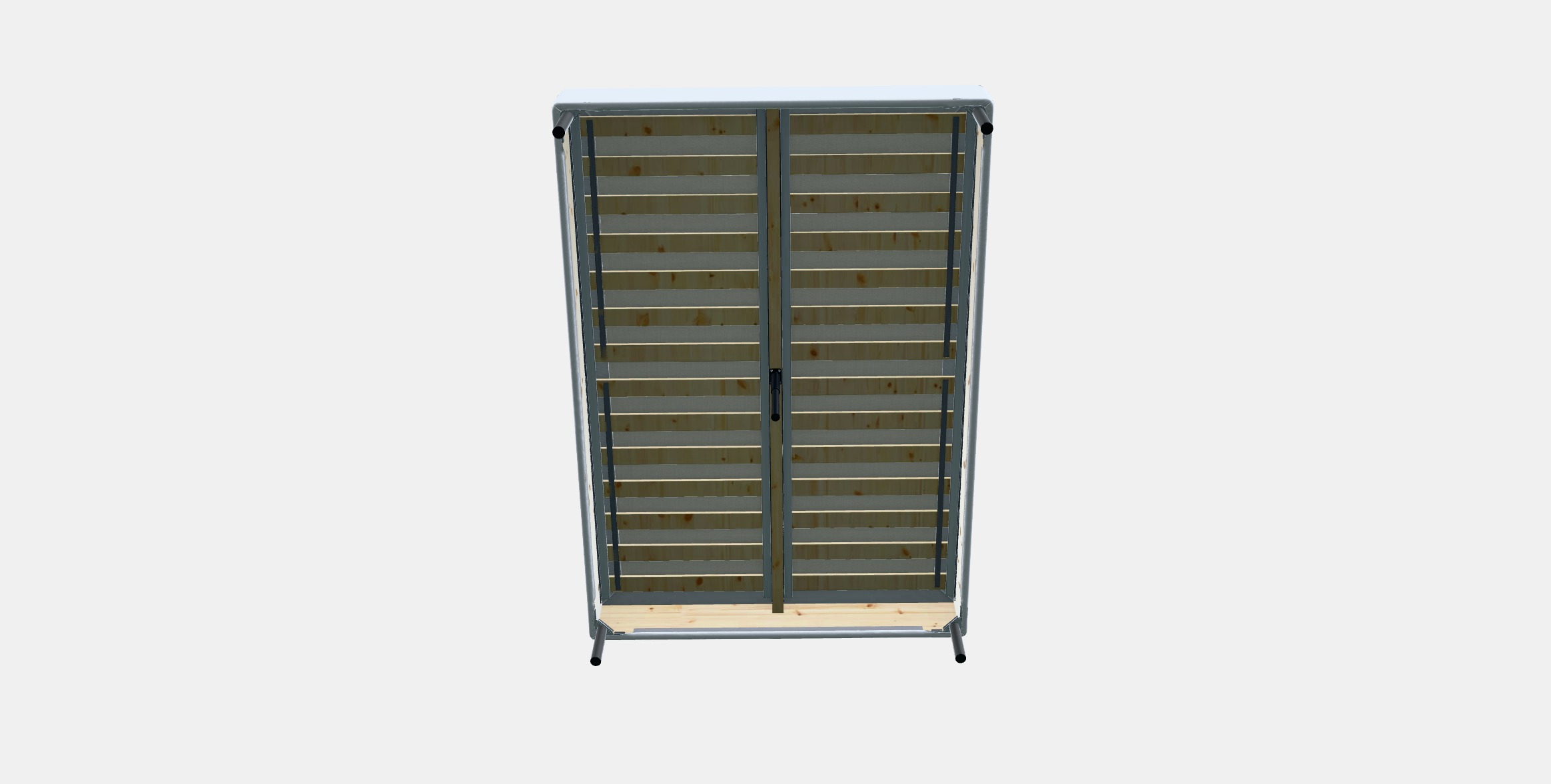 ESPEVAR Slatted mattress base with legs 13 Low-poly 3D model_11