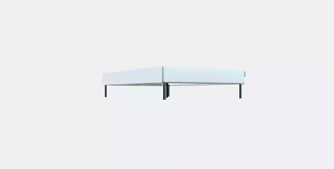 ESPEVAR Slatted mattress base with legs 13 Low-poly 3D model