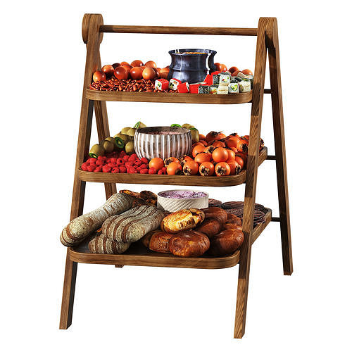 Food Collection Low-poly 3D model 3