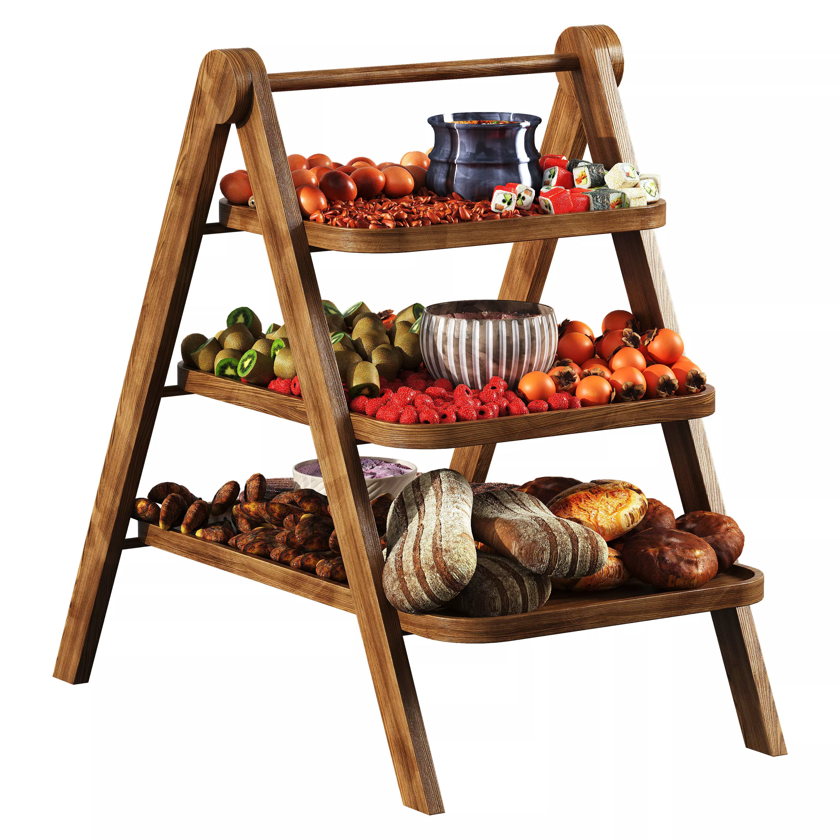 Food Collection Low-poly 3D model