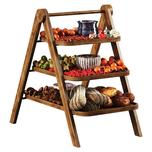 Food Collection Low-poly 3D model 2
