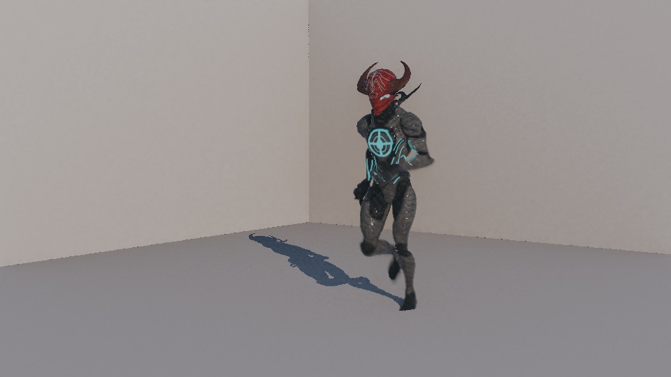 Warrior Low-poly 3D model_38