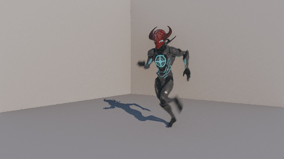 Warrior Low-poly 3D model_111