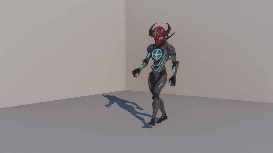 Warrior Low-poly 3D model_70