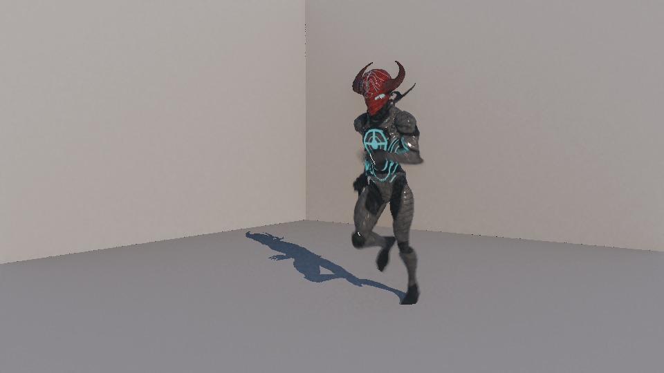 Warrior Low-poly 3D model_47