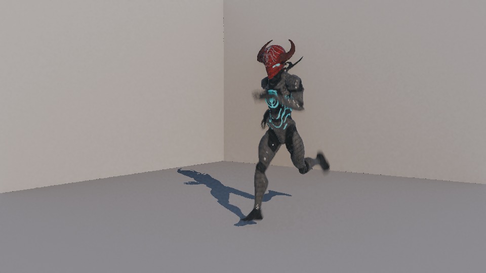 Warrior Low-poly 3D model_103