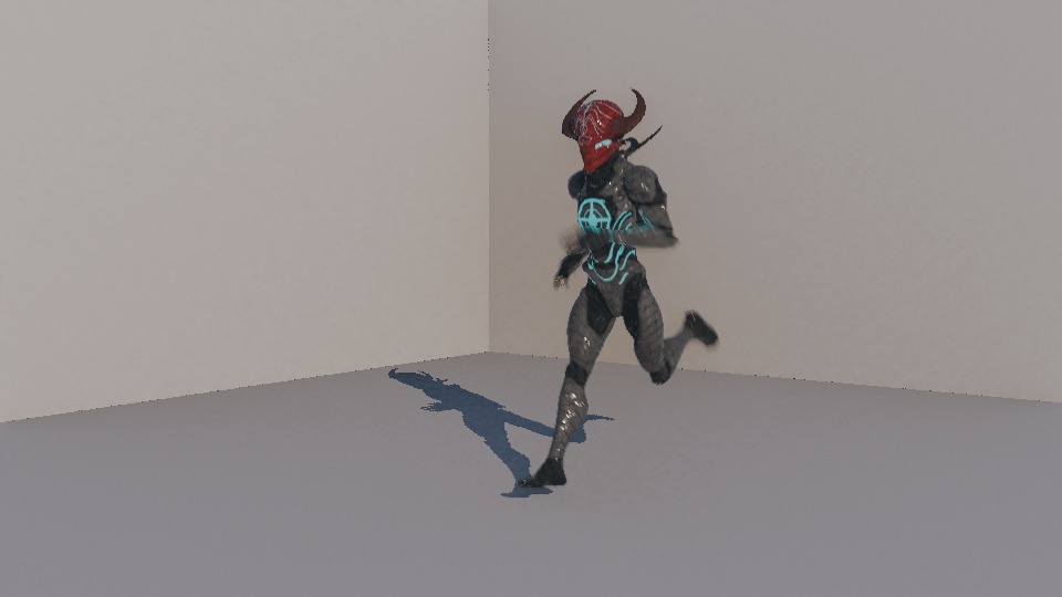 Warrior Low-poly 3D model_98