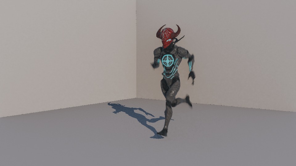 Warrior Low-poly 3D model_94