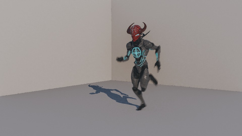 Warrior Low-poly 3D model_109