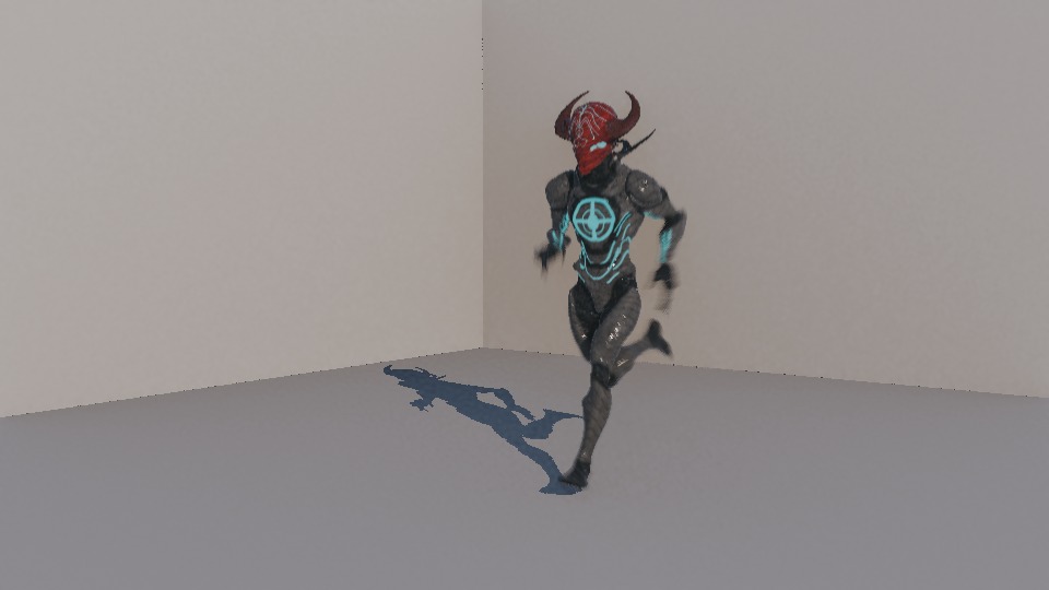 Warrior Low-poly 3D model_88