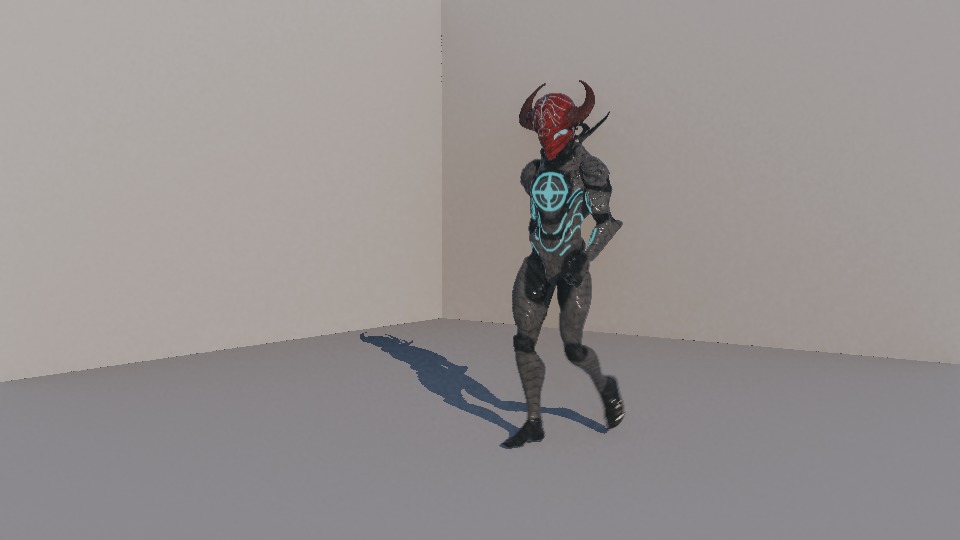 Warrior Low-poly 3D model_80