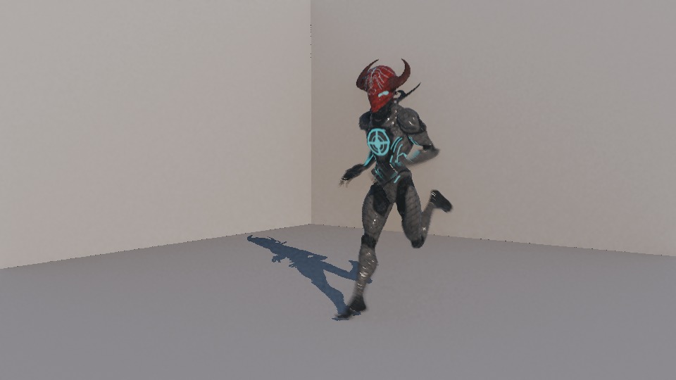 Warrior Low-poly 3D model_77