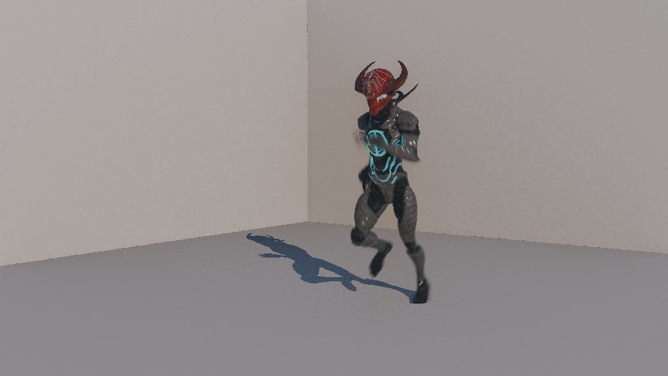 Warrior Low-poly 3D model_53